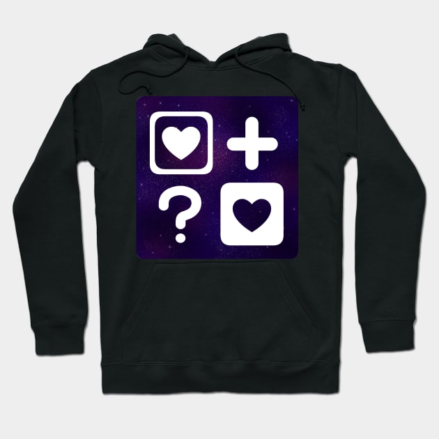 Love plus Love? Aesthetic galaxy Hoodie by Aghali